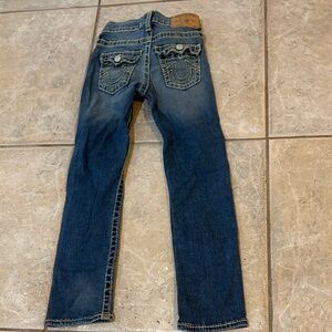 True Religion Girl Adjustable waist size 7 Blue Jeans